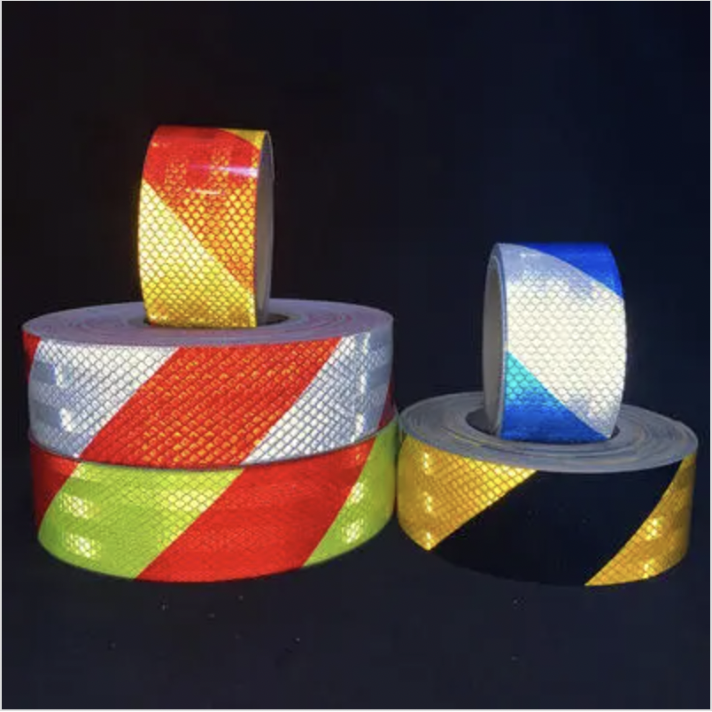 What are the characteristics and applications of PET micro-prismatic reflective tape?