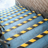 5cm Width Yellow Black Self-Adhesive Warning Anti-slip Tape for Stairs 