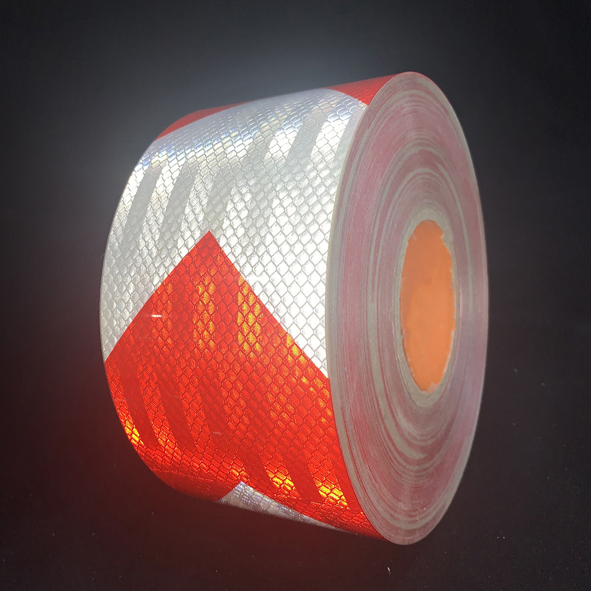 10cm*45m PET Micro-Prismatic Arrow Reflective type Sheeting Red+white