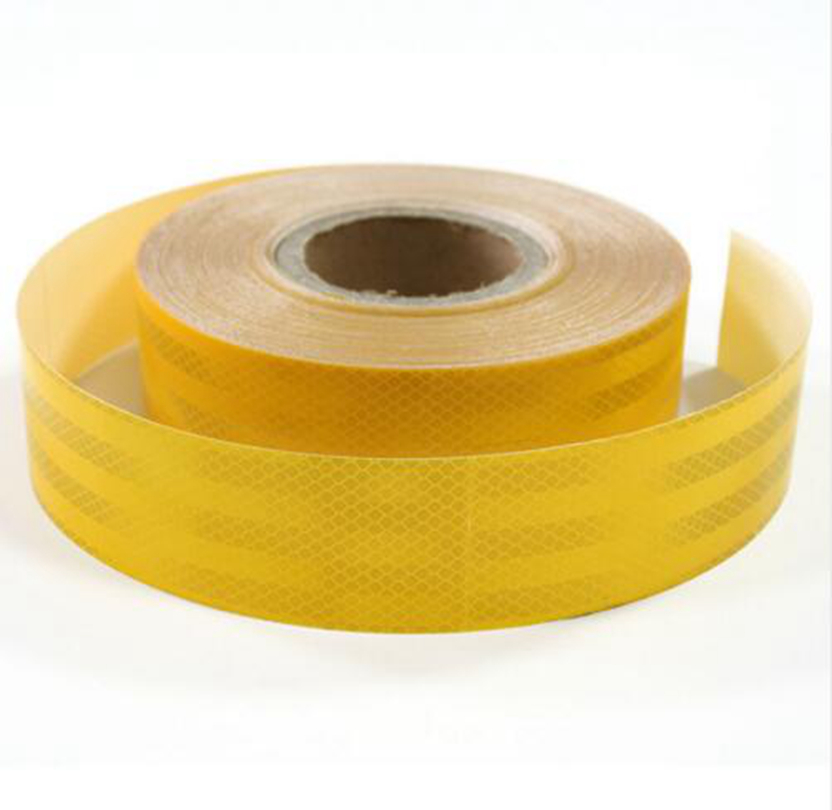 Golden Yellow Micro-Prismatic PET/PC/PMMA High Visibility Relfective Tape