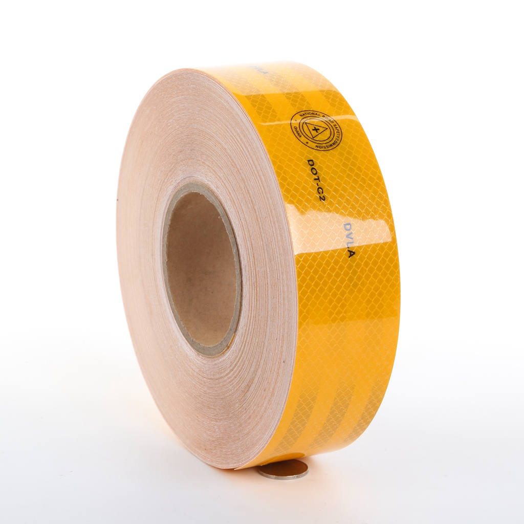 Yellow DOT-C2 DVLA Certified Micro-Prism Relfective Tape 