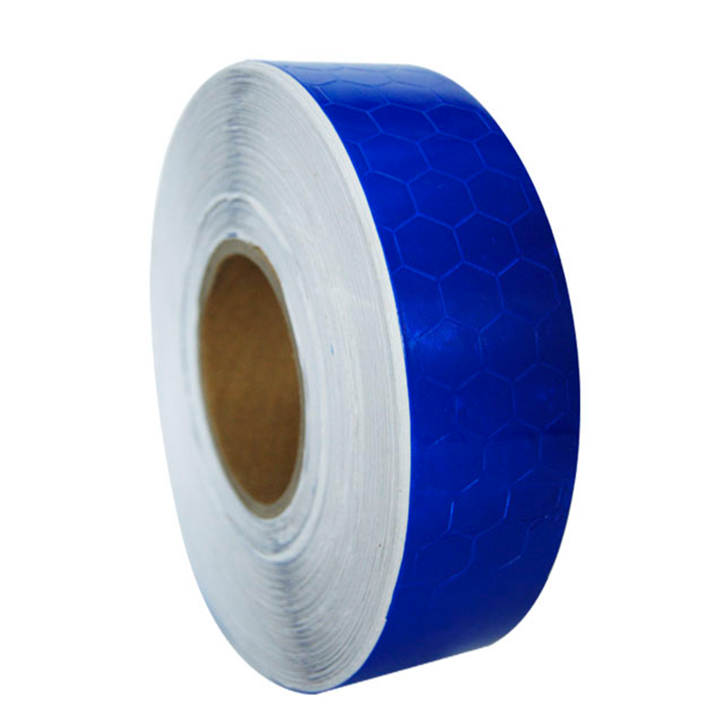 blue PVC big honeycomb reflective tape