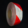 White+Red 5cm*45m Micro Prism Twill Reflective Tape for Truck