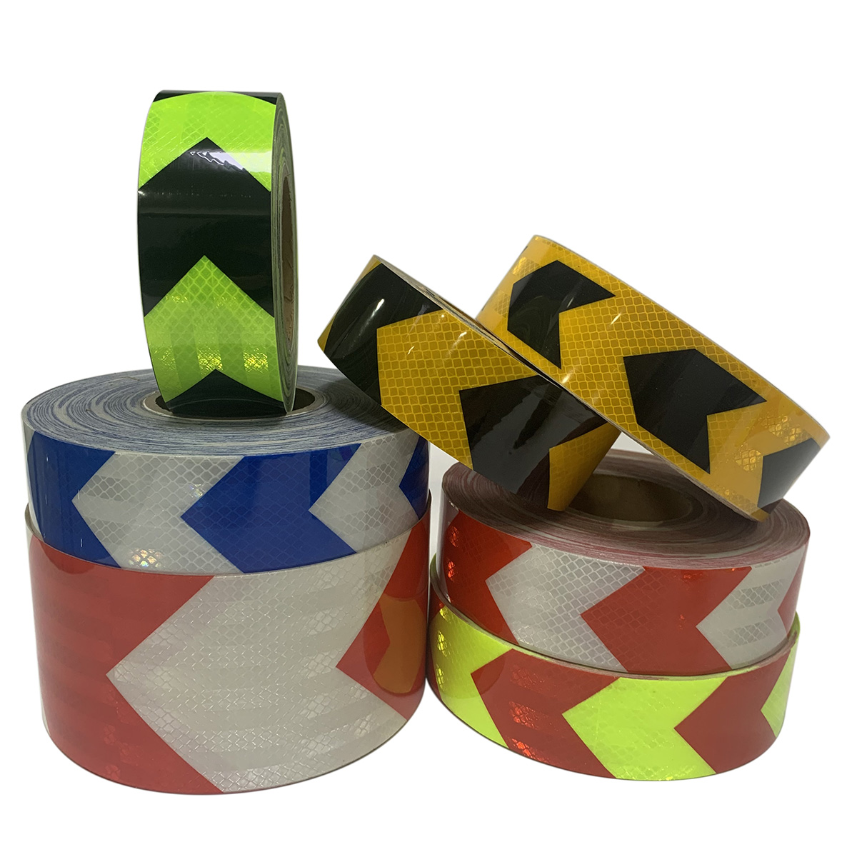 PET Micro-Prismatic Arrow Safety Marking Reflective Tape