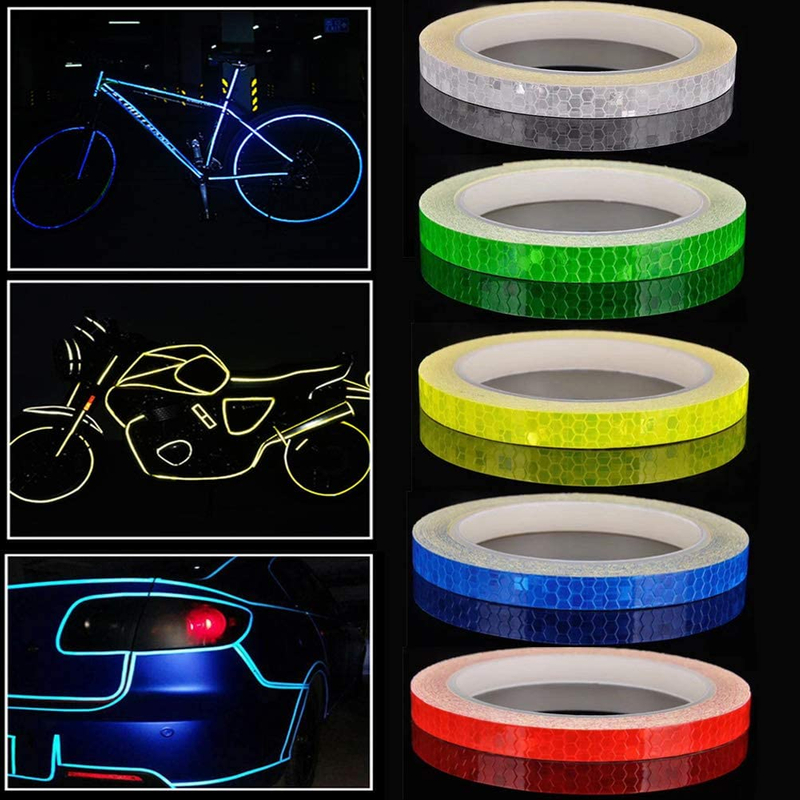 Waterproof Outdoor Bicycle Rim Safety Reflective Warning Stickers Rolls for Bikes,Motorcycle Decoration