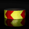 Red Yellow Arrow Adheisve Reflective Safety Caution Conspicuity Warning Tapes