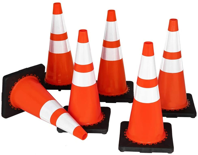 27.5" PVC Safety Road Parking Barrier Traffic Cone