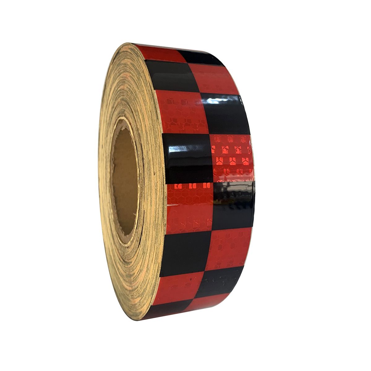 Red+Black PVC Honeycombe Lattice Retro-Reflective Tape