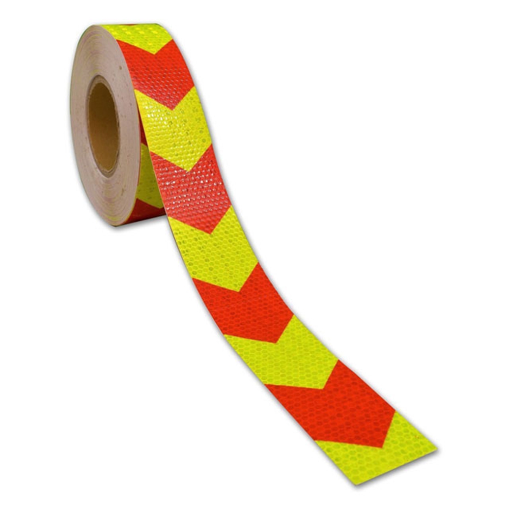 PVC honeycomb arrow reflective tape red+yellow