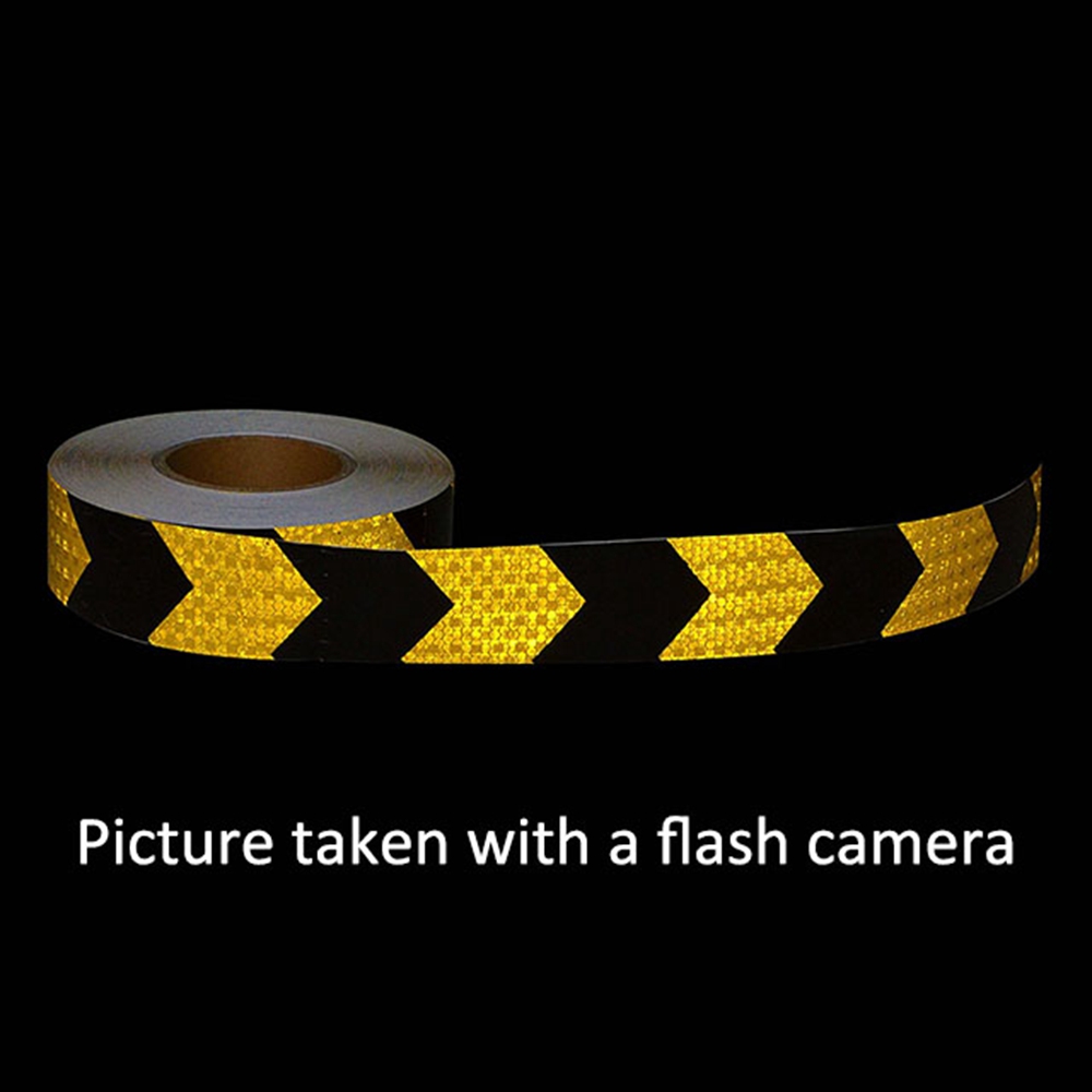 PVC honeycomb arrow reflective tape black+golden