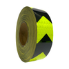 5cm*45m Black+Fluor Yellow PVC Honeycomb Arrow Reflective Tape 