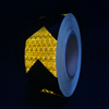 5cm*45m Black+Golden PVC Honeycomb Arrow Reflective Tape 