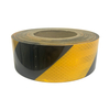 5cm*25m PET Micro-Prismatic Twill Reflective Tape Golden+Black