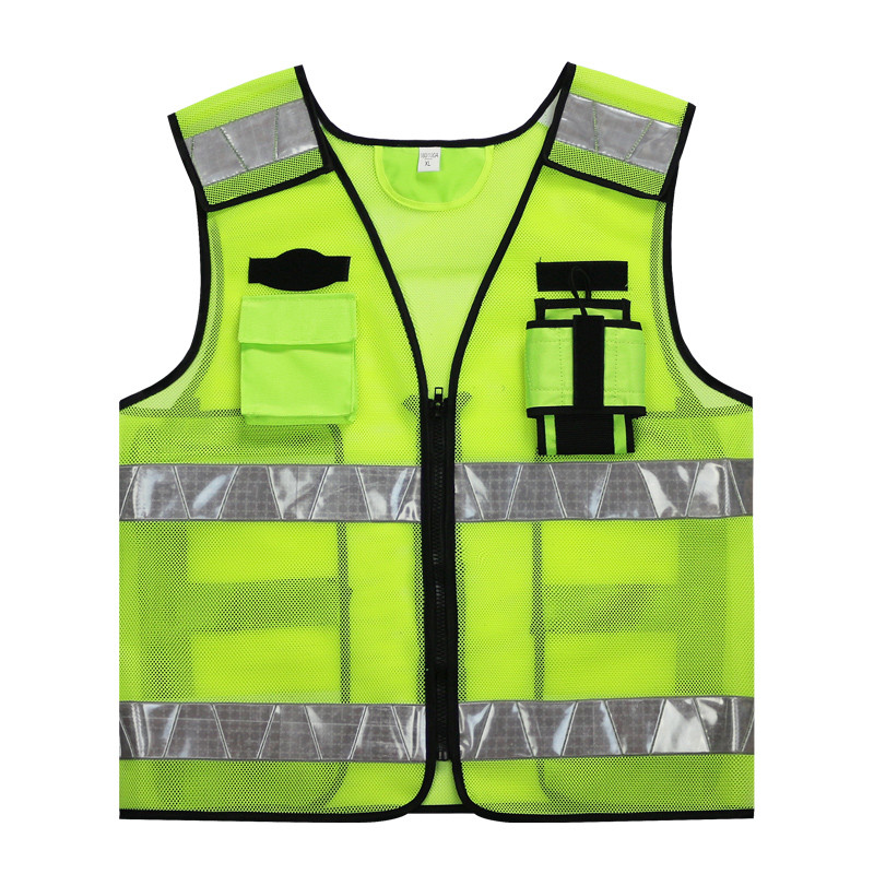 Reflective Jackets High Visibility Night Work Safety Vest With Pockets