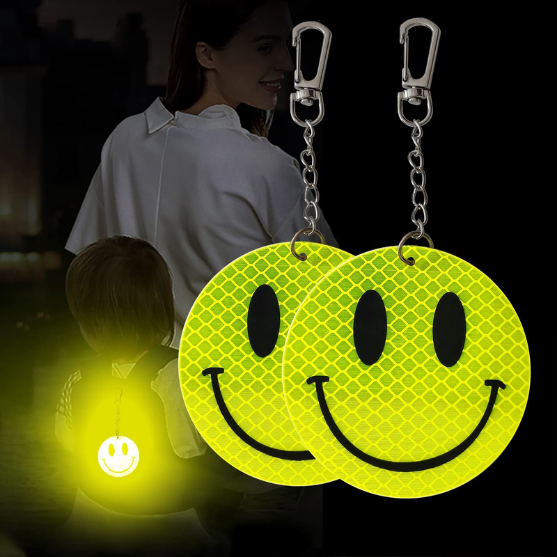 PVC Backpack Pendant Reflective Keychain for Children Walking at Night