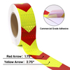 Red Yellow Arrow Adheisve Reflective Safety Caution Conspicuity Warning Tapes