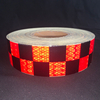 Red+Black PVC Honeycombe Lattice Retro-Reflective Tape