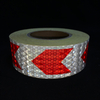 5cm*25m PVC Honeycomb Arrow Reflective Tape Red+White