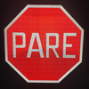 "PARE" Reflective Aluminium Traffic Sign Plate 8-sided Shape