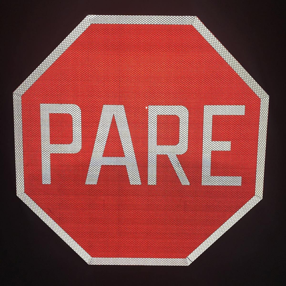 "PARE" Reflective Aluminium Traffic Sign Plate 8-sided Shape