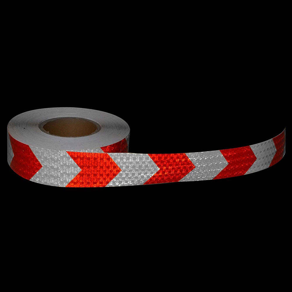 PVC honeycomb arrow reflective tape red+white