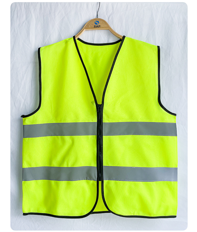 Construction Working Safety Vest Reflective Hi Vis Cycling Fluorescent Workwear Security Jacket 