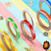 Color PVC Glittering Adhesive Reflector Tapes Night Safety Warning Retro-Reflective Stickers 0.4inch