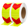 Red Yellow Arrow Adheisve Reflective Safety Caution Conspicuity Warning Tapes