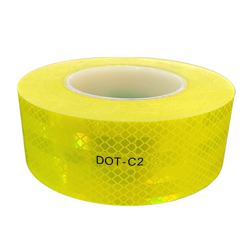 High Quality Fluorescent Yellow DOT-C2 Truck Reflective Conspicuity Warning Tape