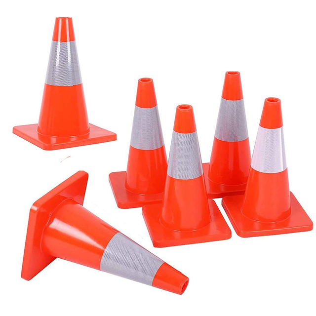 18" PVC Safety Road Parking Barrier Traffic Cone