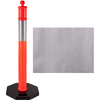 40" PE Traffic Delineator Posts with Reflective Band