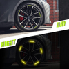 Night Safety Reflective Stripe Car Wheel Rim Universal Reflective Stickers