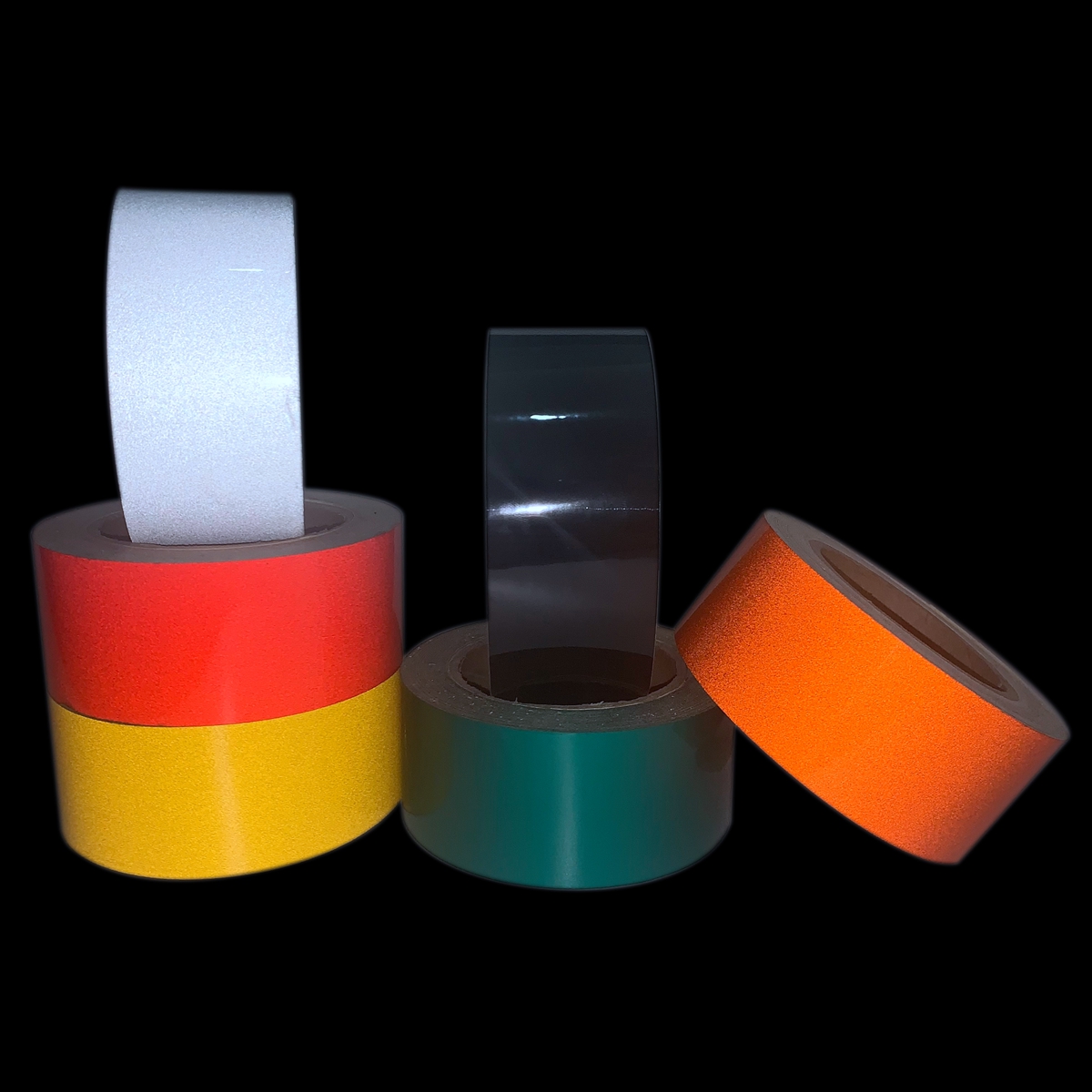 PET/PMMA Solid Color Adhesive Sticker Glassbeads Reflective Tape