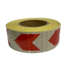 5cm*25m PVC Honeycomb Arrow Reflective Tape Red+White