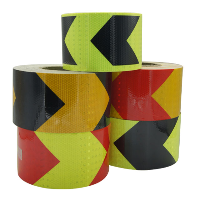 PVC Honeycomb Reflective Material Sticky Tape for Safety Sign