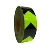 5cm*45mtrs Fluorescent Green Black Arrow PVC/PET Glitter Film Reflective Tape