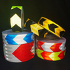 PET Micro-Prismatic Arrow Safety Marking Reflective Tape