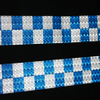 Blue White PVC Honeycomb Checkered Roadway Safety Marking Reflective Tapes 