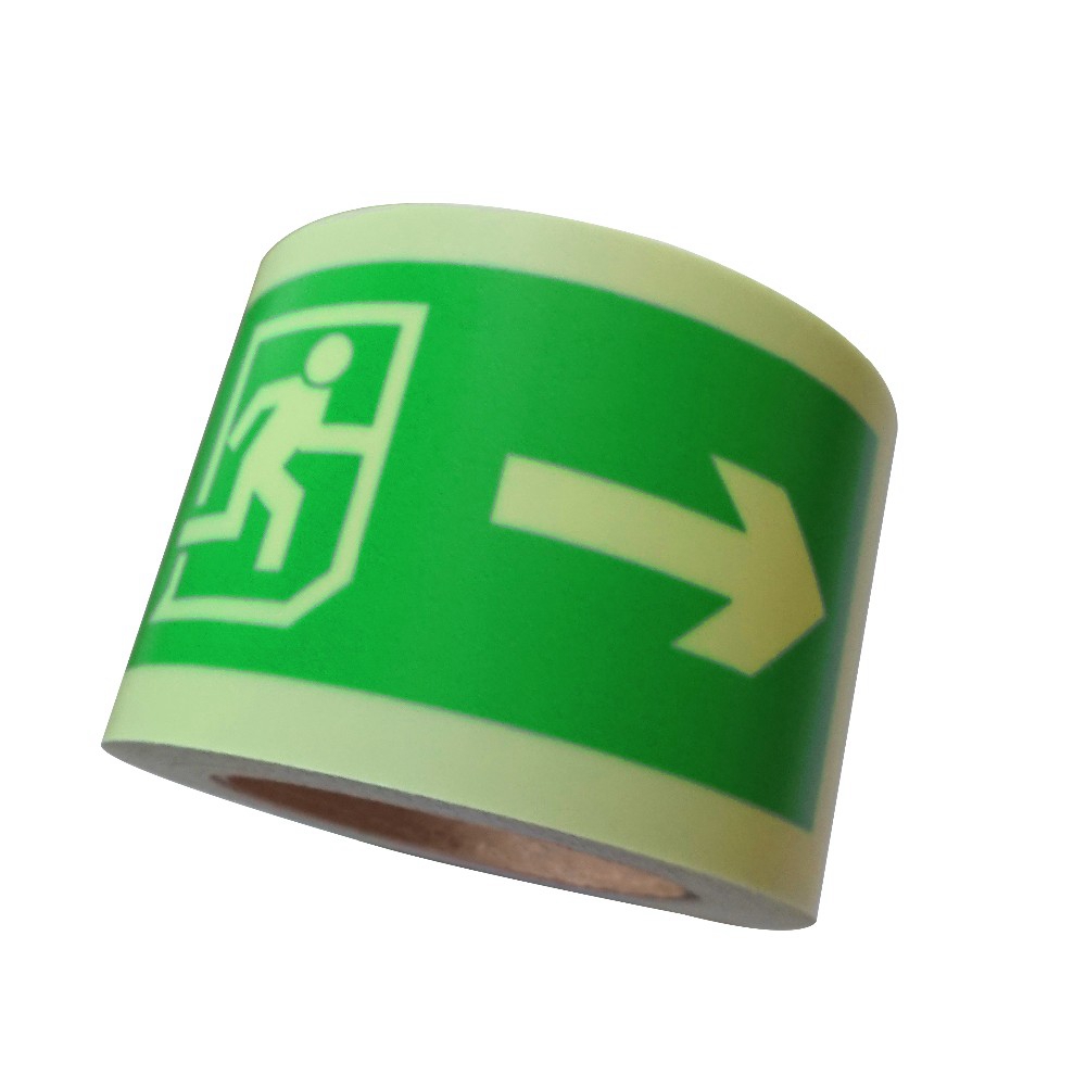 Glow in The Dark Tape Adhesive Luminous Film Safety Photoluminescent Escape Indication Strip Tape