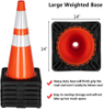 27.5" PVC Safety Road Parking Barrier Traffic Cone