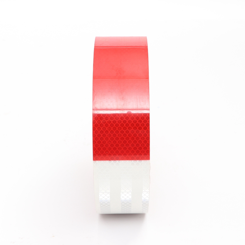 Micro-Prismatic Diamond Grade DOT-C2 Red White Safety Marking Reflective Tape From China Supplier