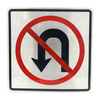 "NO U TURN" Traffic Sign Reflective Aluminium Plate