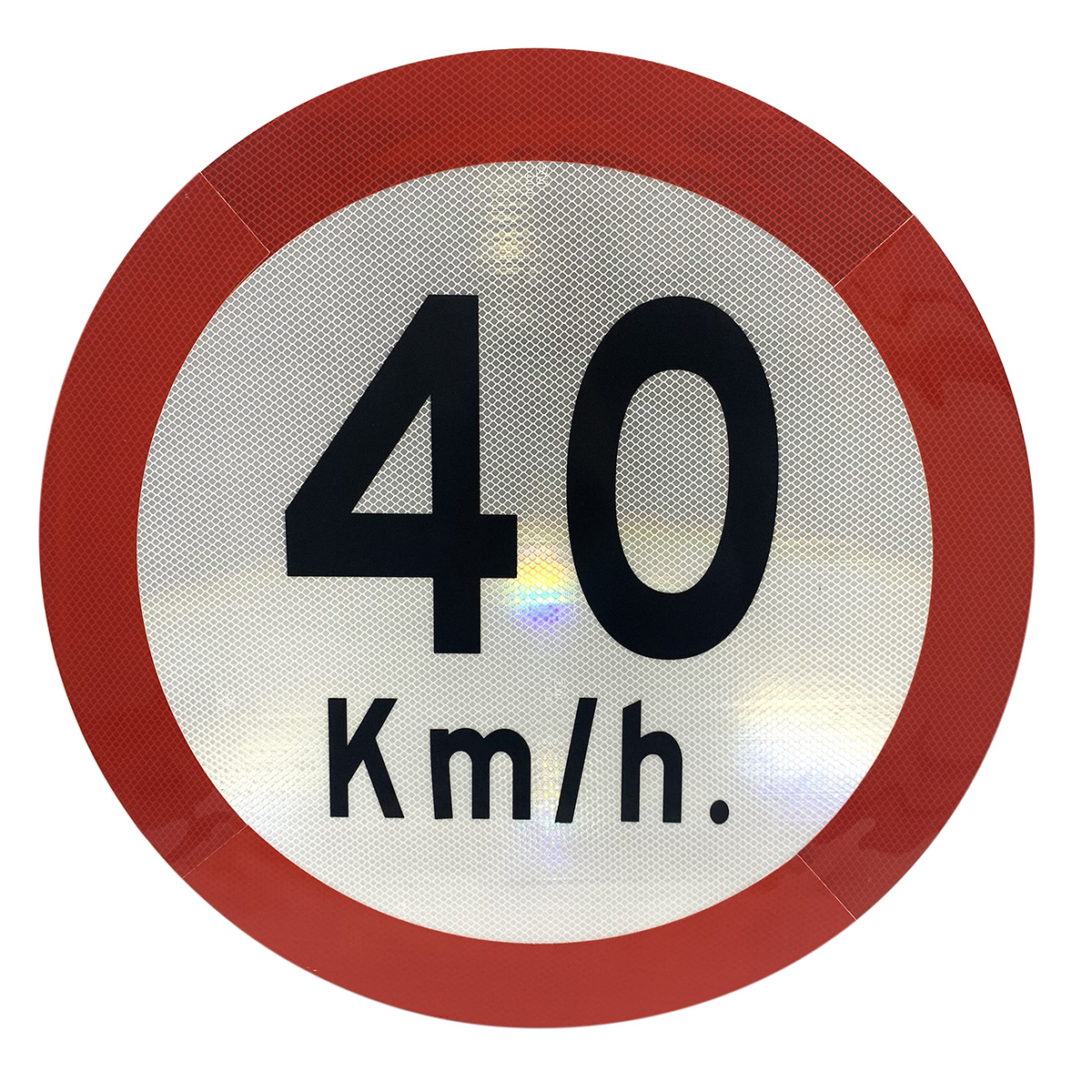 60cm "40KM/H" Reflective Aluminium Traffic Sign Plate