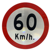 60cm "60KM/H" Reflective Aluminium Traffic Sign Plate