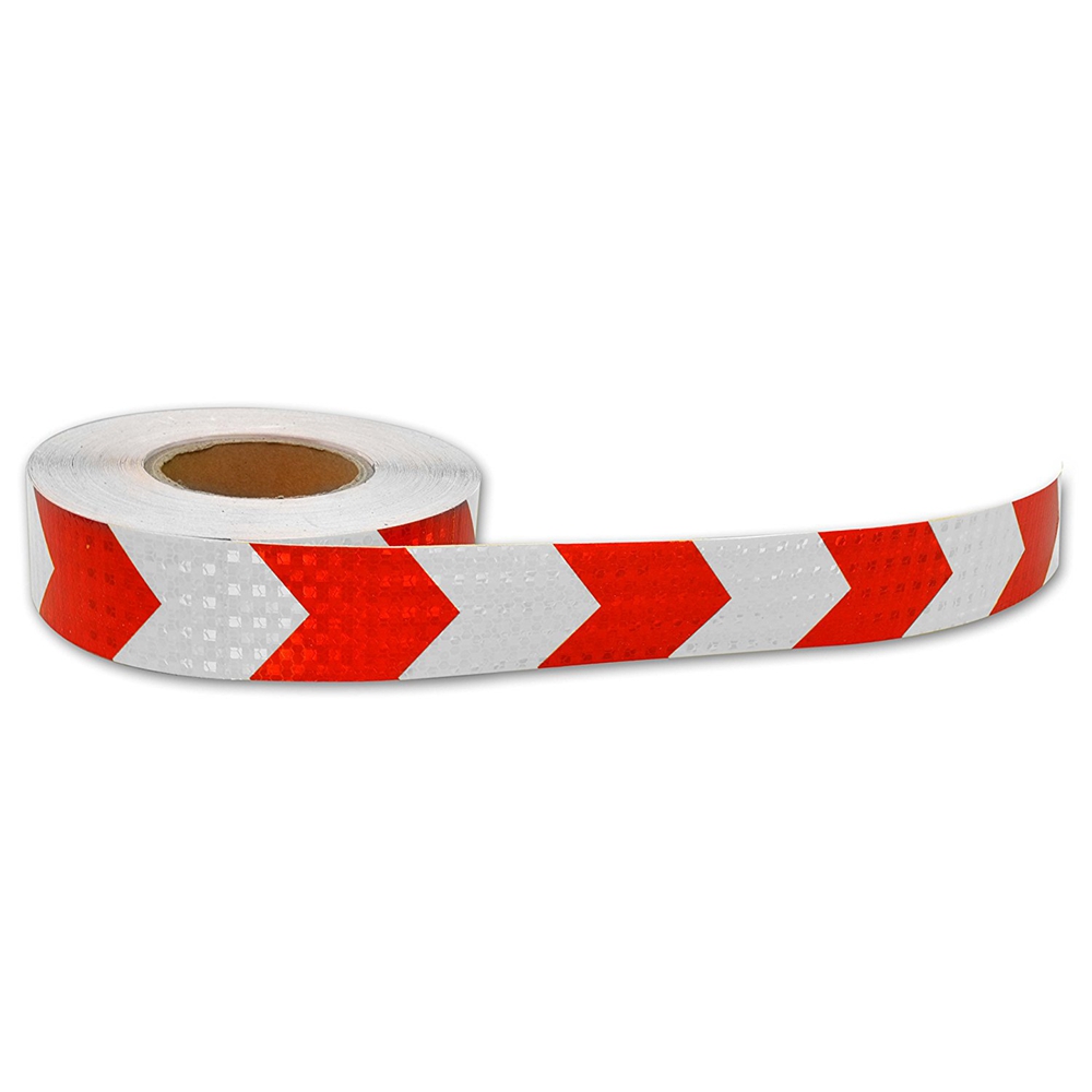 PVC honeycomb arrow reflective tape red+white