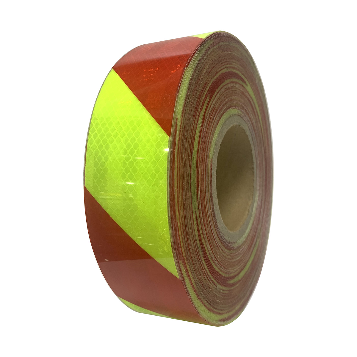 Yellow+Red Micro-Prismatic Twill Reflective Tape