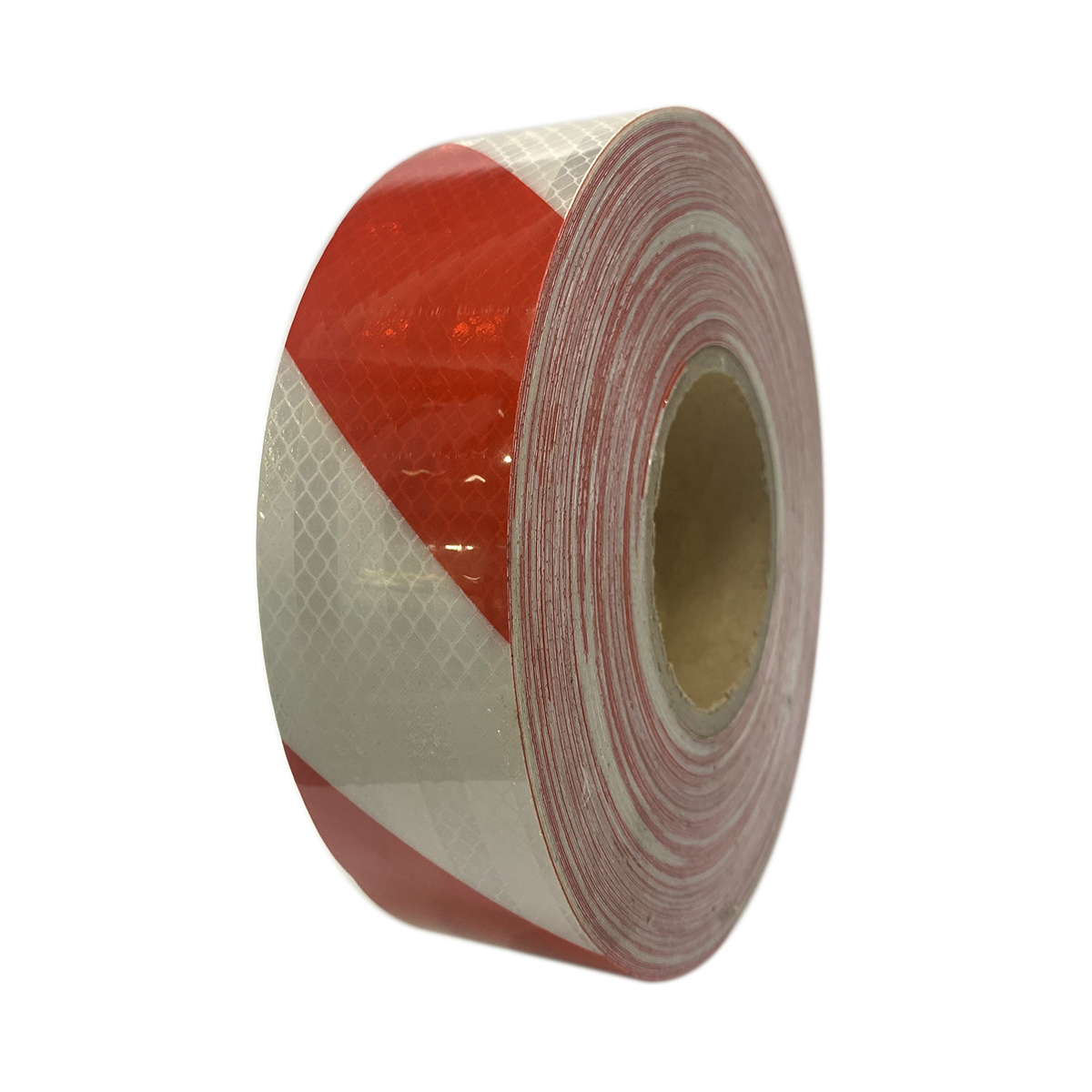 White+Red 5cm*45m Micro Prism Twill Reflective Tape for Truck