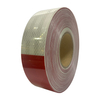 Red+White Microprism Reflective Tape for Vehicles Safety Sign