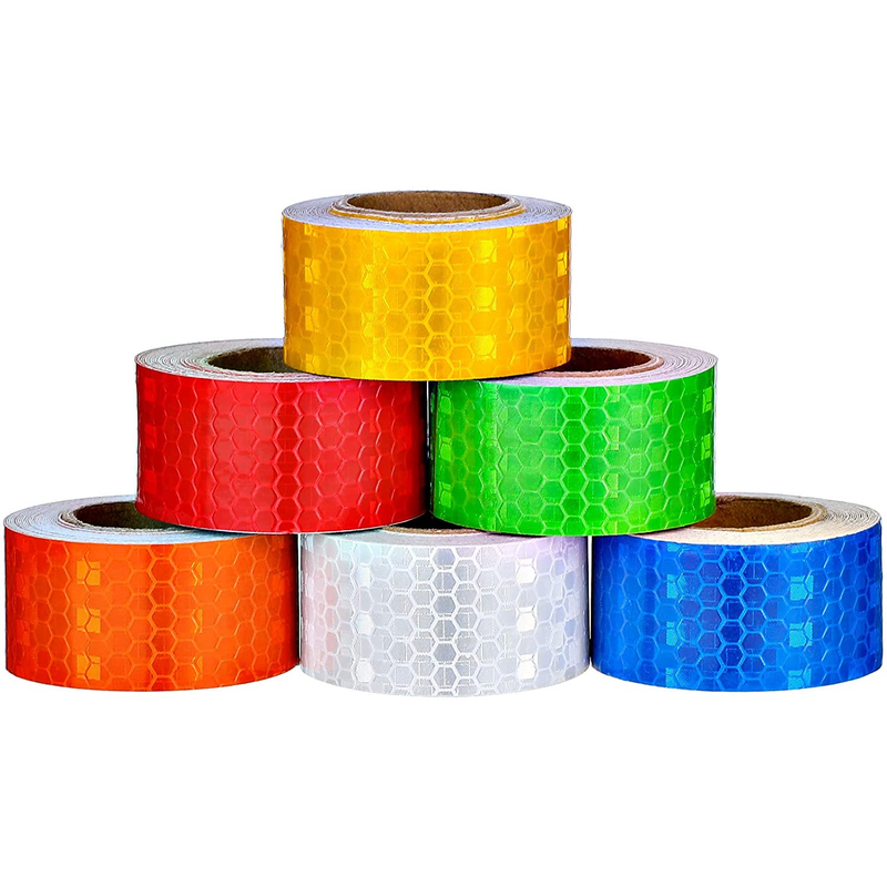 Colorful Glittering Retro-Reflective Tapes Warning Night Safety Stickers