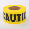 Yellow Balck Caution Tape PE Non-adheisve Warning Tapes 3inches X 1000 Feet